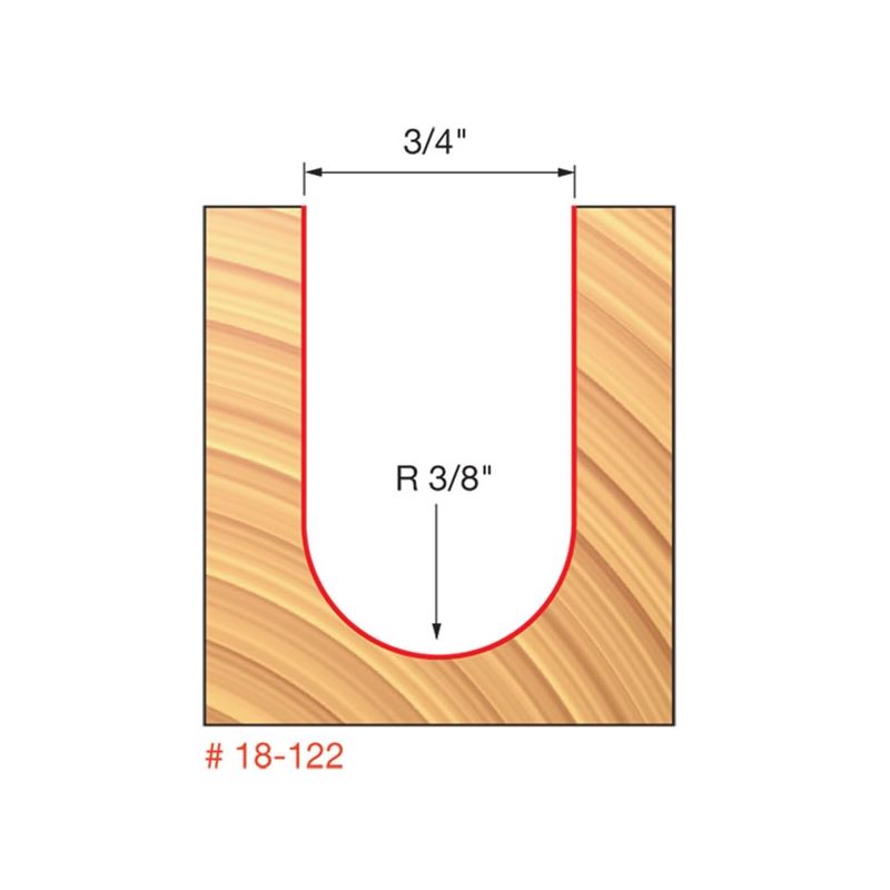 Freud | 18-122 3/8 Radius Round Nose Bit
