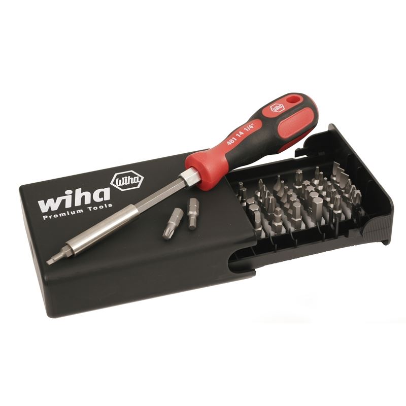 Wiha Bits Collector Torx/Slotted/Phillips/Square/Hex 38 Piece Set