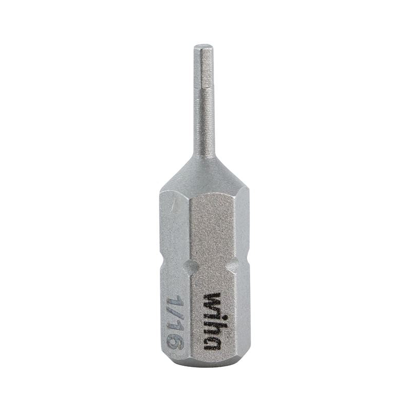Wiha Hex Inch Insert Bit 1/16 x 25mm Pack of 10 Bits