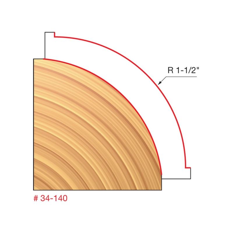 Freud | 34-110 1/4 Radius Rounding Over Bit