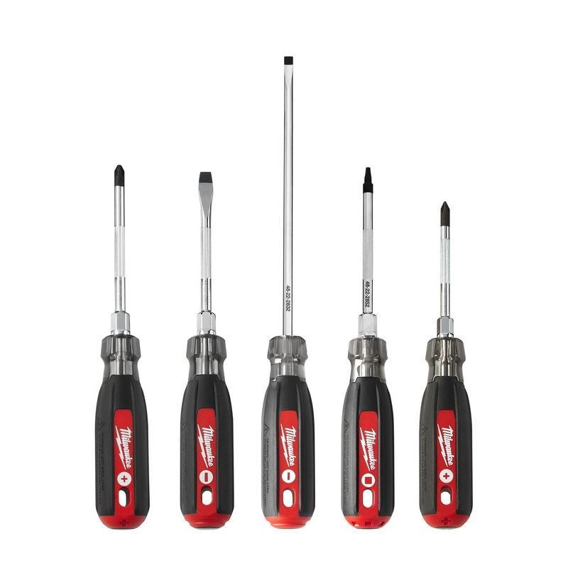 Milwaukee 48-22-2885 Cushion Grip Screwdriver Set (5-Piece)