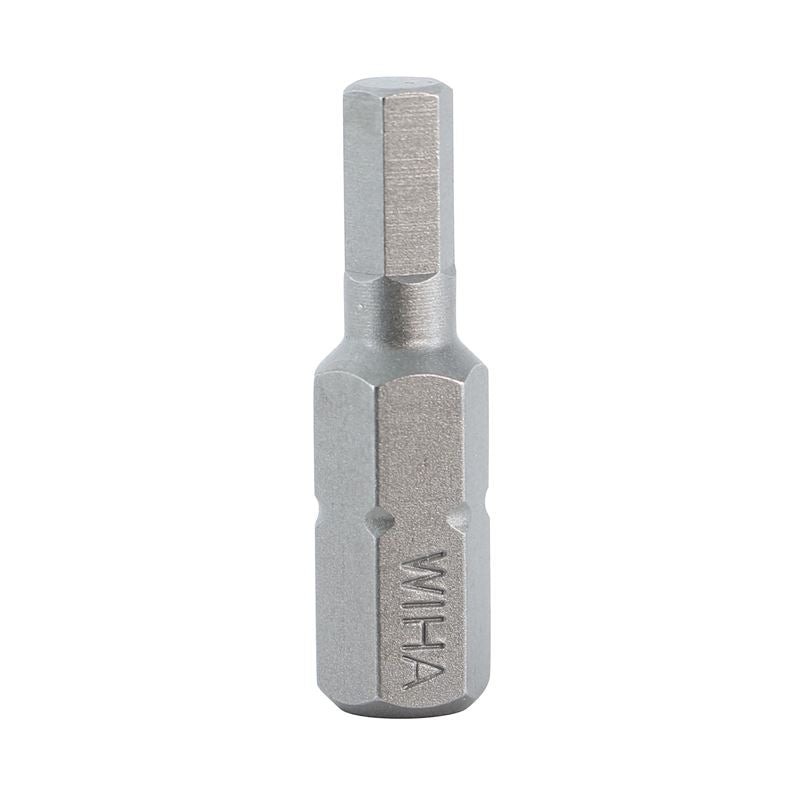 Wiha Hex Metric Insert Bit 4.0 x 25mm Pack of 10 Bits