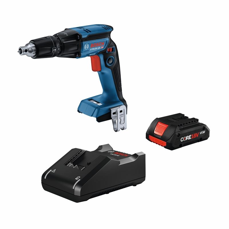 Bosch GTB18V-45B15 18V Brushless 1/4 In. Hex Screwgun with (1) CORE18V 4.0 Ah Compact Battery