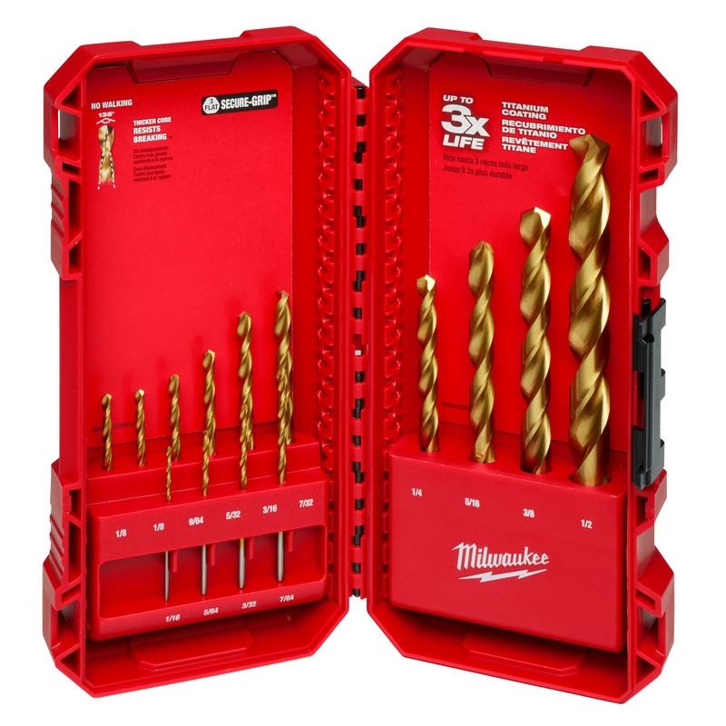 Milwaukee 48-89-0011 THUNDERBOLT Titanium Drill Bit Set - 14PC
