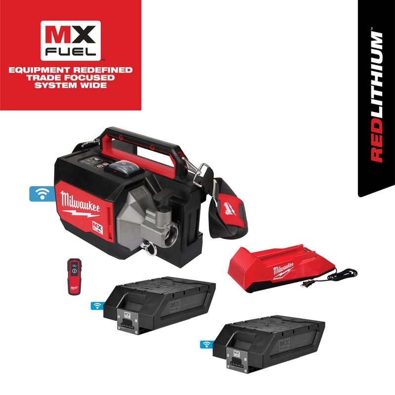 Milwaukee MXF370-2XC Concrete Vibrator Kit