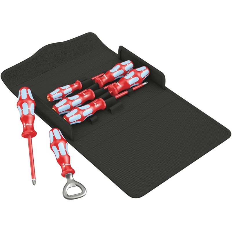 Wera 05022750001 Kraftform 3100 i/7 set 1 Screwdriver set, stainless