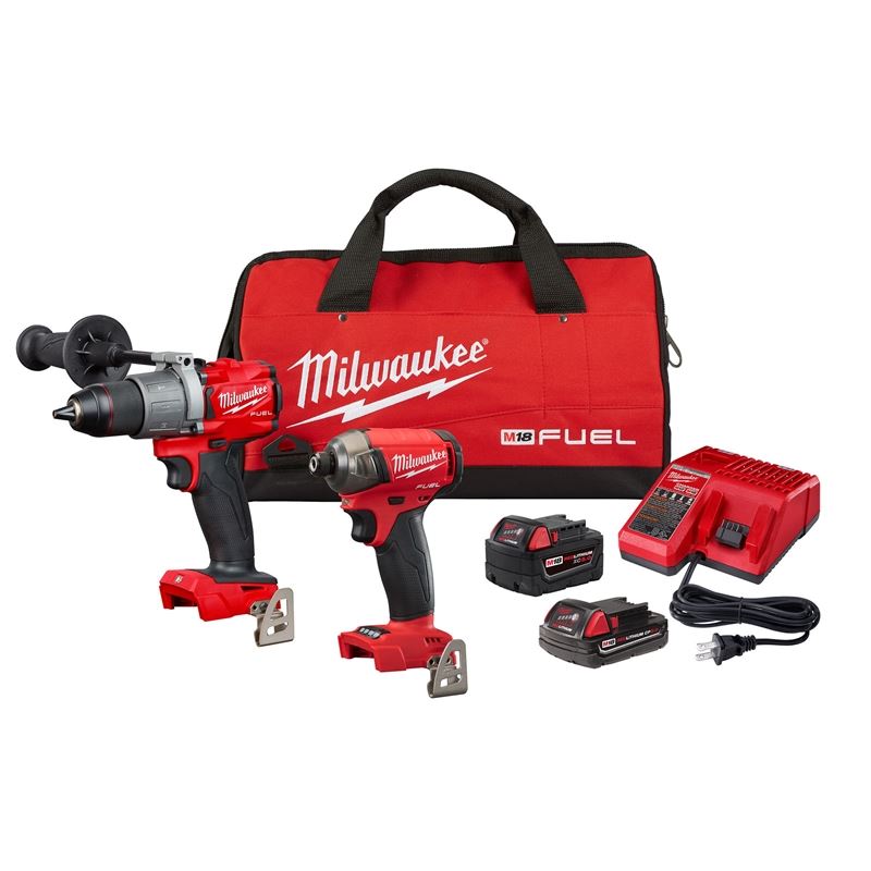 Milwaukee 2999-22CXC M18 FUEL 2 Tool Hammer Drill/Surge Kit