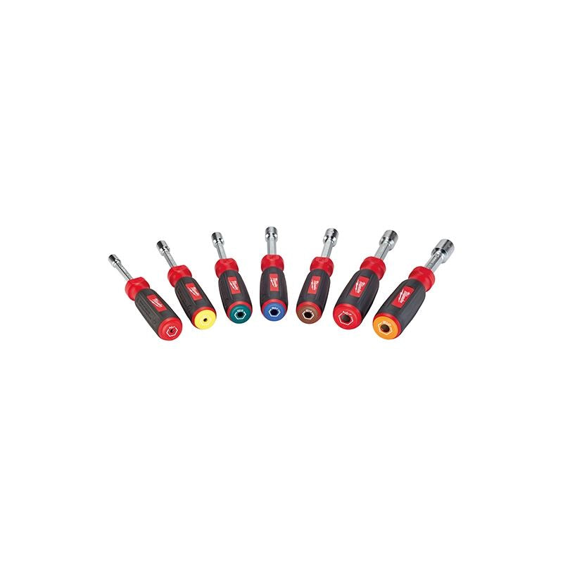 Milwaukee 48-22-2507 7 PC Magnetic HollowCore SAE Nut Driver Set