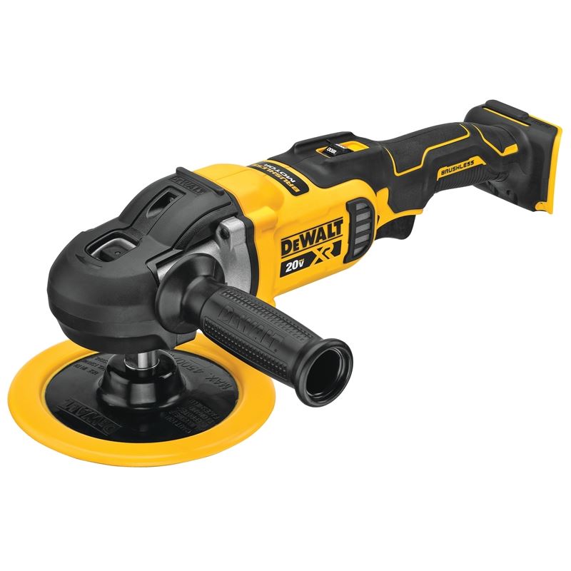 DEWALT DCM849B 20V MAX* XR® 7 in (180mm) Cordless Variable Speed Rotary Polisher (Tool Only)