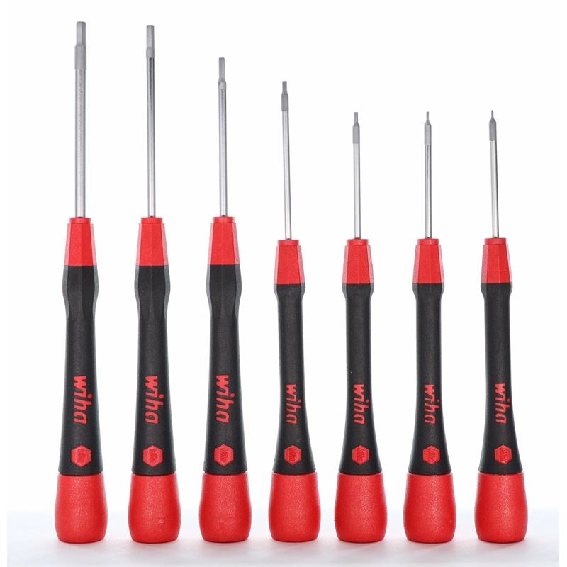 Wiha PicoFinish Precision Hex Inch Driver 8 Piece Set in Canvas Pouch