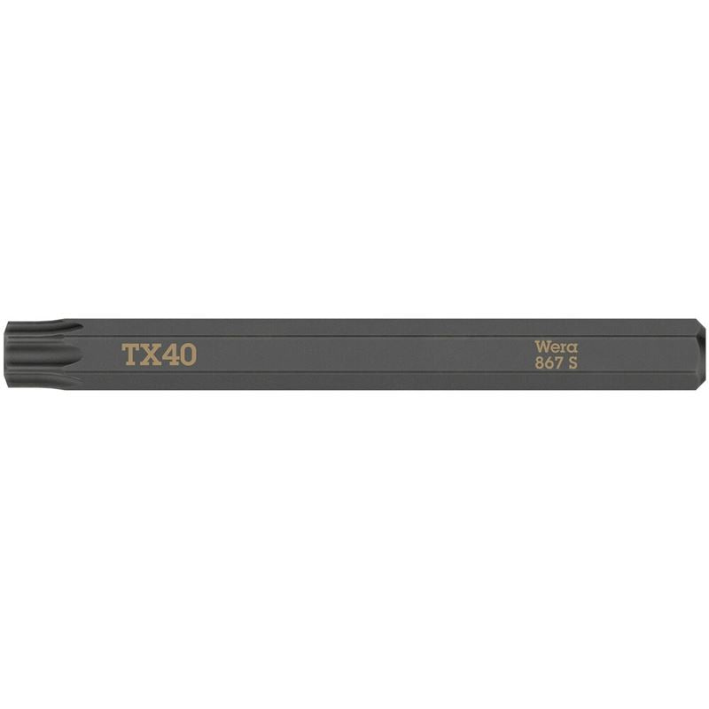 WERA 05018170001 867 S TORX bits for impact screwdrivers, TX 40 x 70 mm