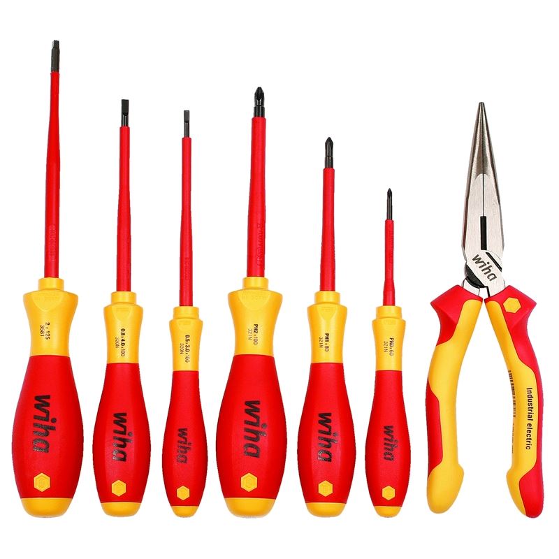 Wiha Insulated Screwdrivers and  Pliers Set 7-Piece