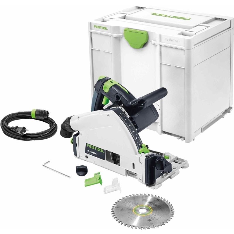 Festool 576011 TS 55 REQ Plunge Cut Track Saw w/ Systainer³