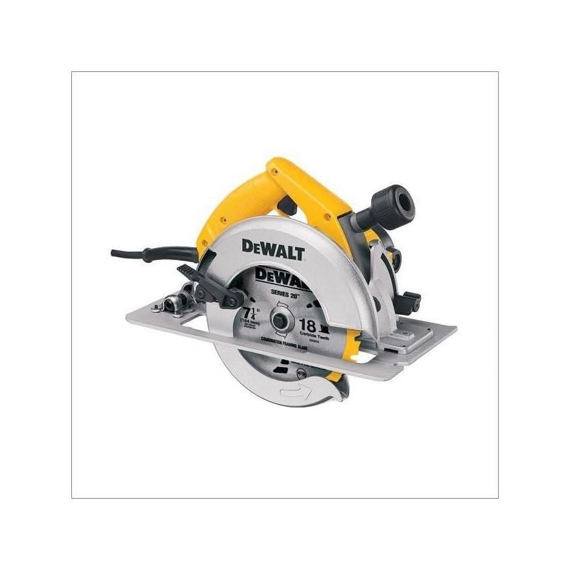 DEWALT | DW364 7 - 1/4" (184 mm) Circular Saw With Rear Pivot Depth of Cut Adjustment and Electric Brake