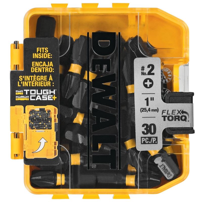 DEWALT DWA1PH2IR30 PH2 1in Driver Bits (30pcs) in ToughCase