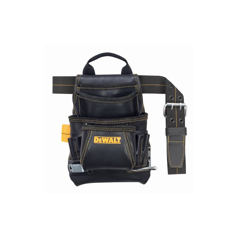 DEWALT | DG5433 10 - Pocket Carpenter's Top Grain Grain Leather Nail and Tool Bag