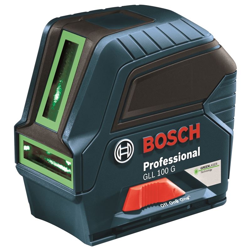 Bosch | GLL 100 G Green-Beam Self-Leveling Cross-Line Laser
