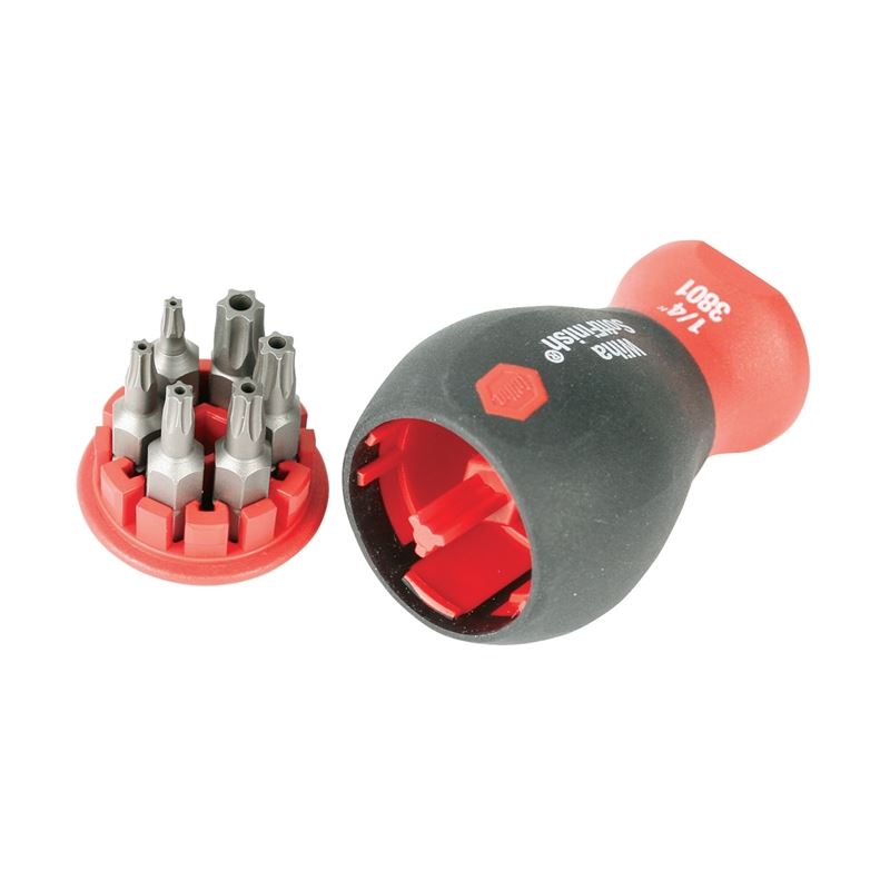Wiha 6-in-1 Stubby Bit Holder Security Torx Set