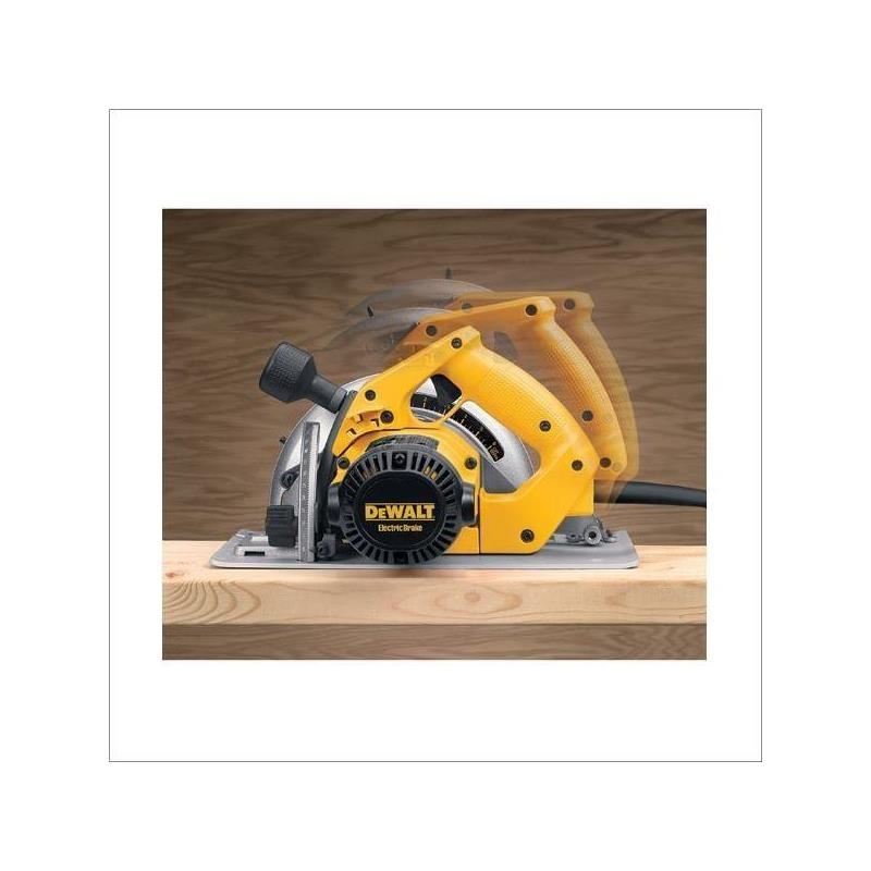 DEWALT | DW364 7 - 1/4" (184 mm) Circular Saw With Rear Pivot Depth of Cut Adjustment and Electric Brake