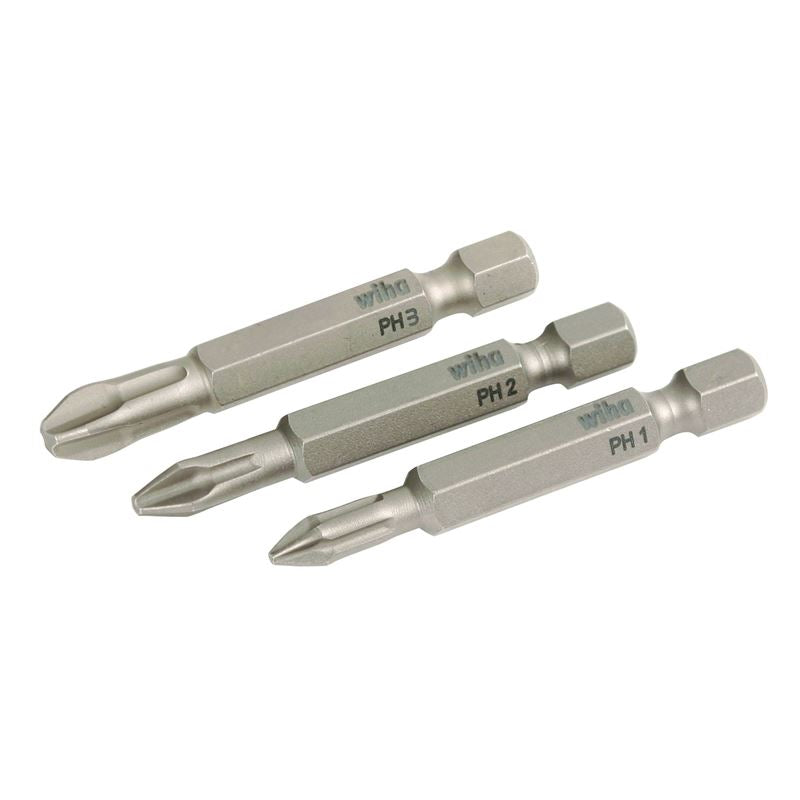 Wiha Phillips Power Bit Set 3 Pack