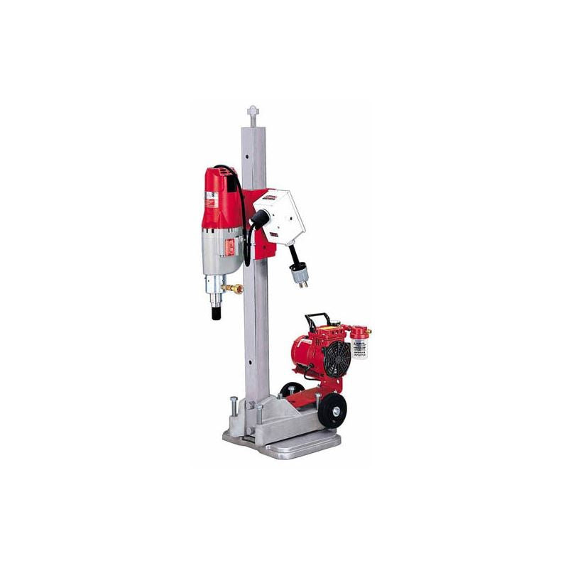 Milwaukee 4115-22 Diamond Coring Rig with Small Base Stand, Vac-U-Rig Kit, Meter Box and Diamond Coring Motor