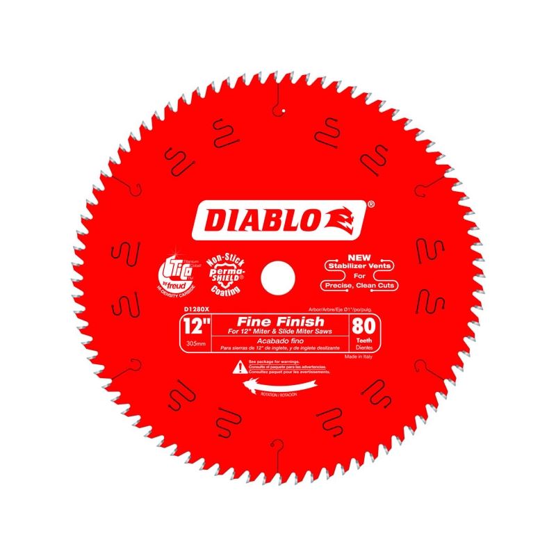 Diablo D1280X 12 in. x 80 Tooth Fine Finish Saw Blade