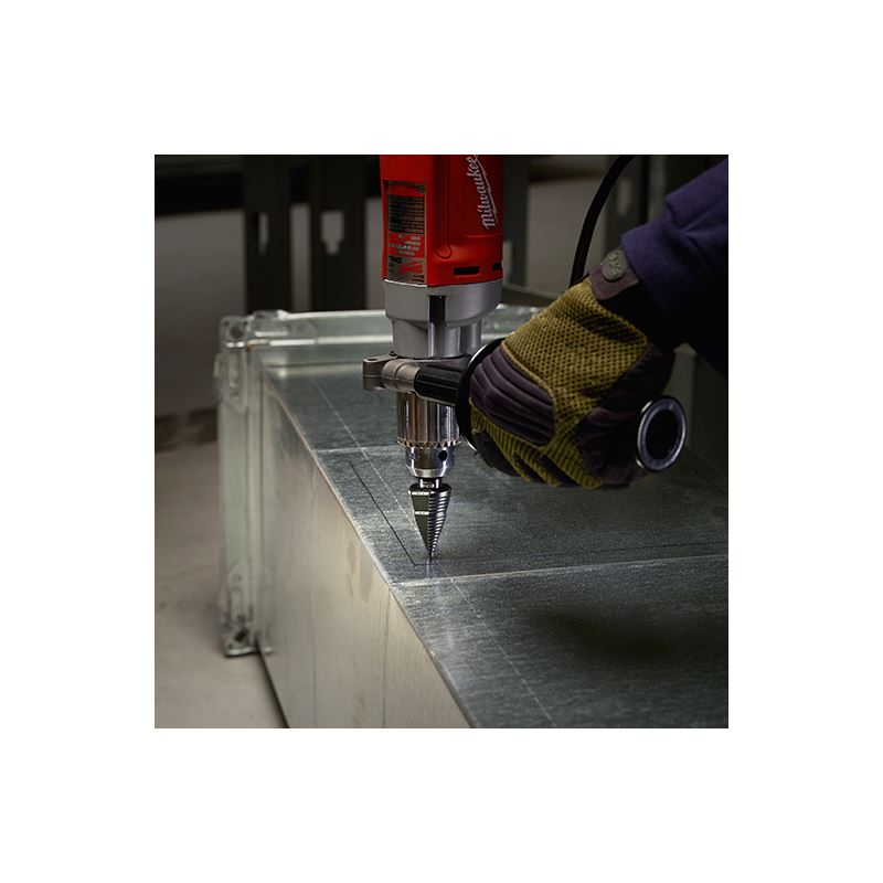 Milwaukee #3 Step Drill Bit, 1/4" - 3/4" by 1/16"