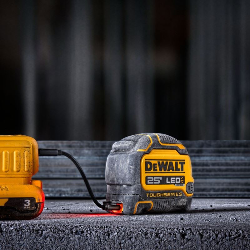 DEWALT DWHT35625S TOUGHSERIES 25 FT Lighted Tape Measure