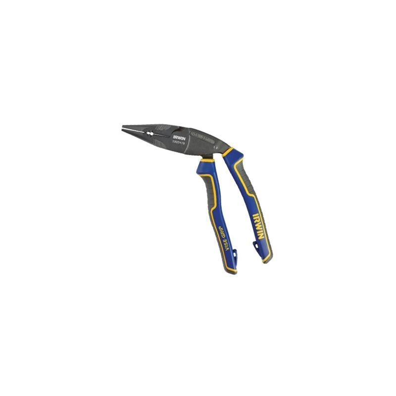 Irwin 1902419 8" Ergomulti Long Nose Pliers with Wire Stripper & Wire Crimper