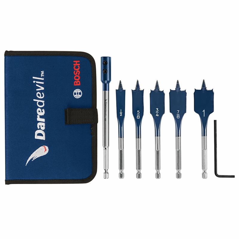 Bosch | DSBS5007P 6 Piece Daredevil Stubby Length Spade Bit Set