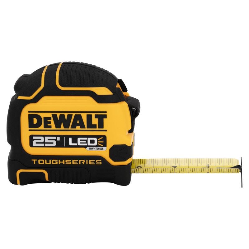 DEWALT DWHT35625S TOUGHSERIES 25 FT Lighted Tape Measure