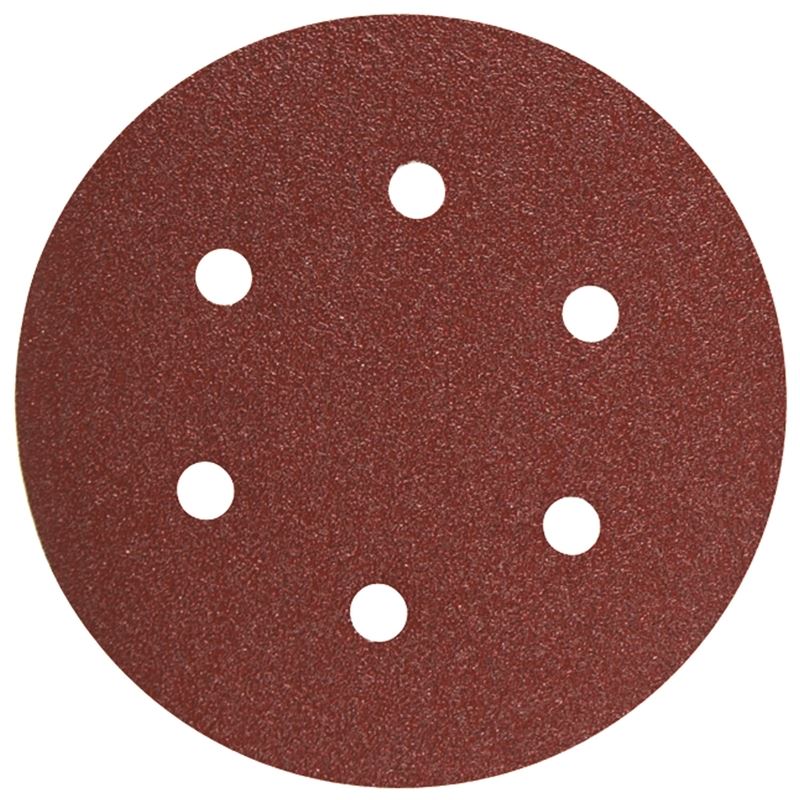 Bosch | SR6R040 5 pc. 40 Grit 6 In. 6 Hole Hook-And-Loop Sanding Discs