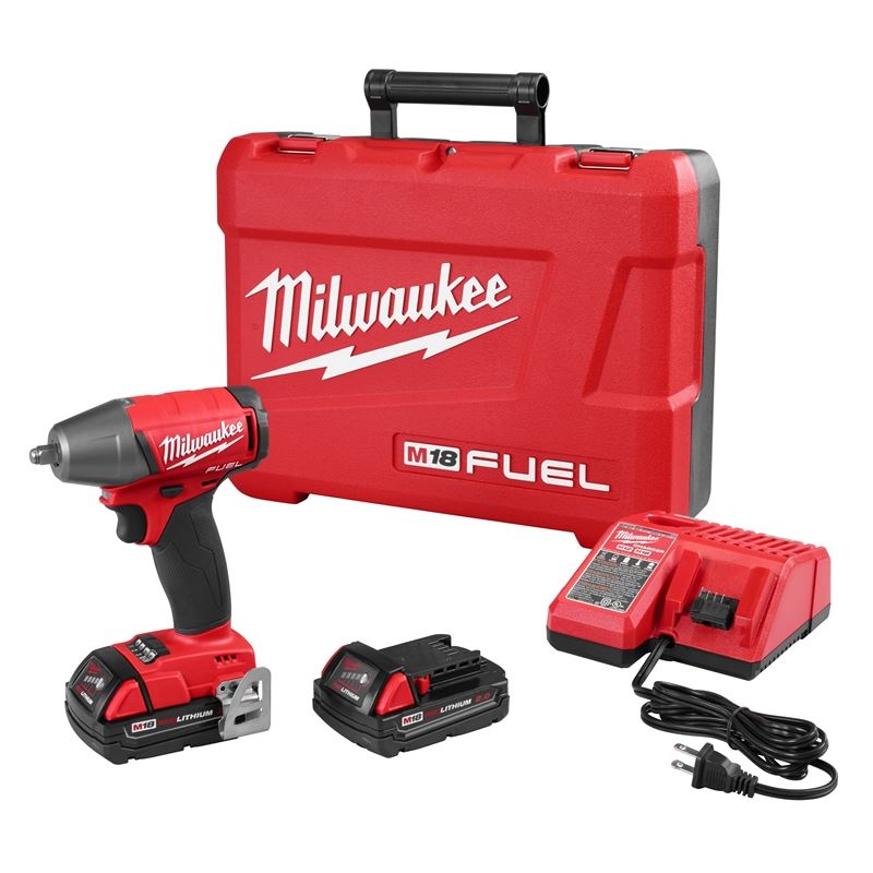 Milwaukee 2754-22CT 3/8" Compact Impact Wrench w/ Friction Ring Kit - CP Batteries