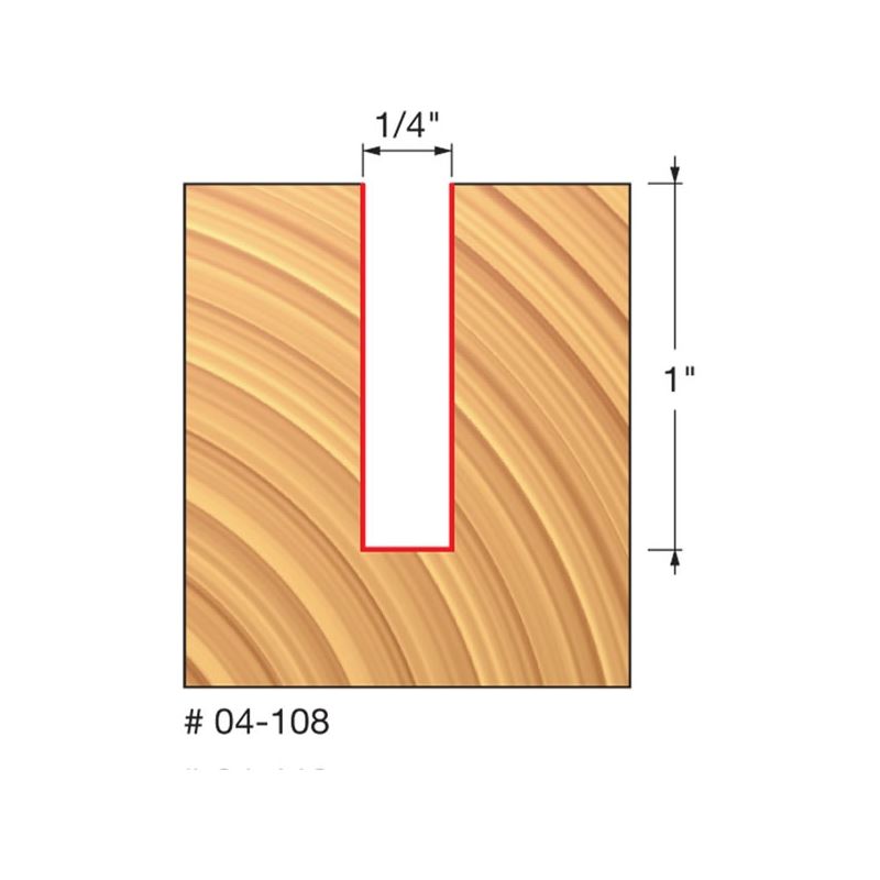 Freud | 04-108 1/4 (Dia.) Double Flute Straight Bit