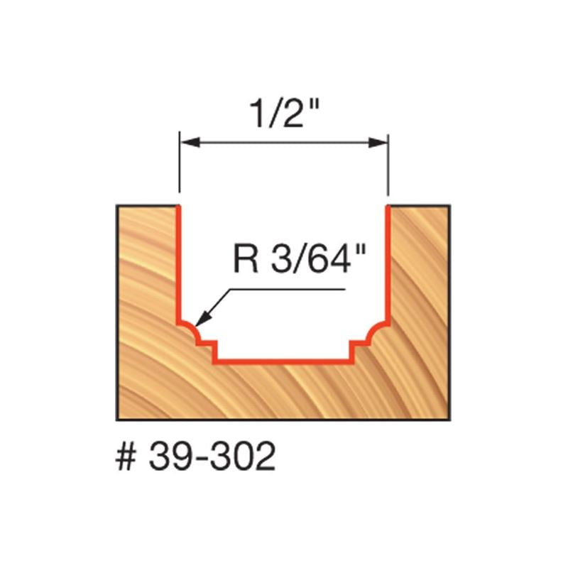 Freud | 39-302 3/64 Radius Classical Beading Groove Bit