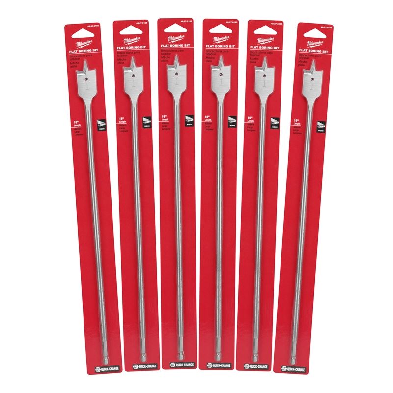 48-27-0195 1 in. x 16 in. Flat Boring Bit