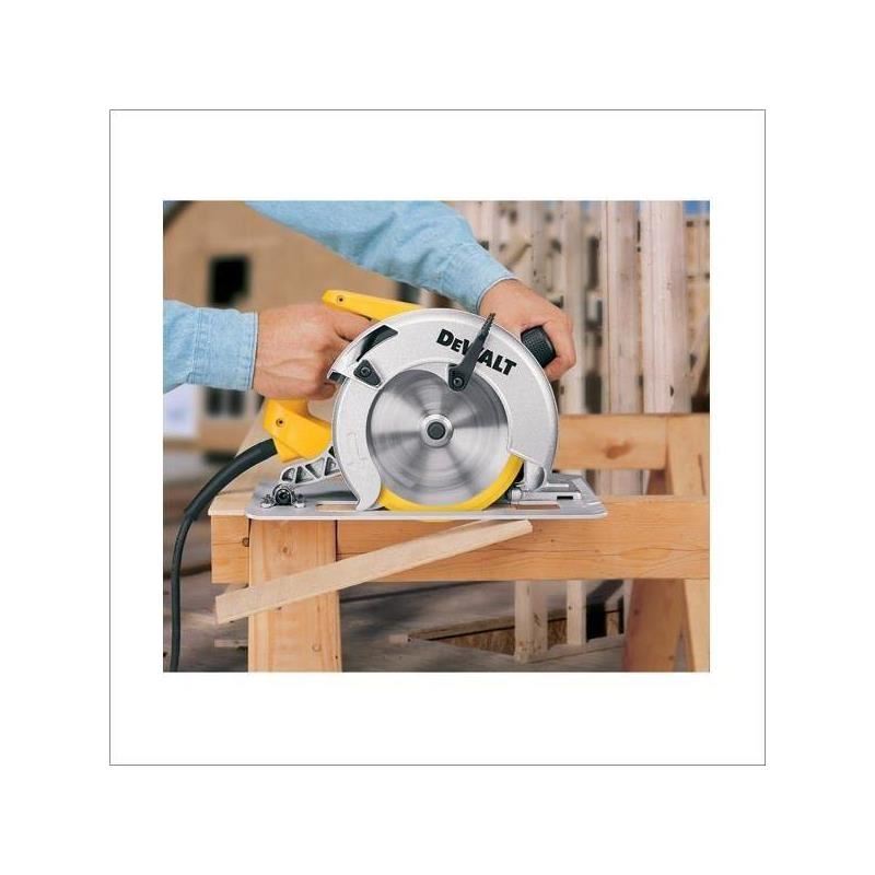 DEWALT | DW364 7 - 1/4" (184 mm) Circular Saw With Rear Pivot Depth of Cut Adjustment and Electric Brake