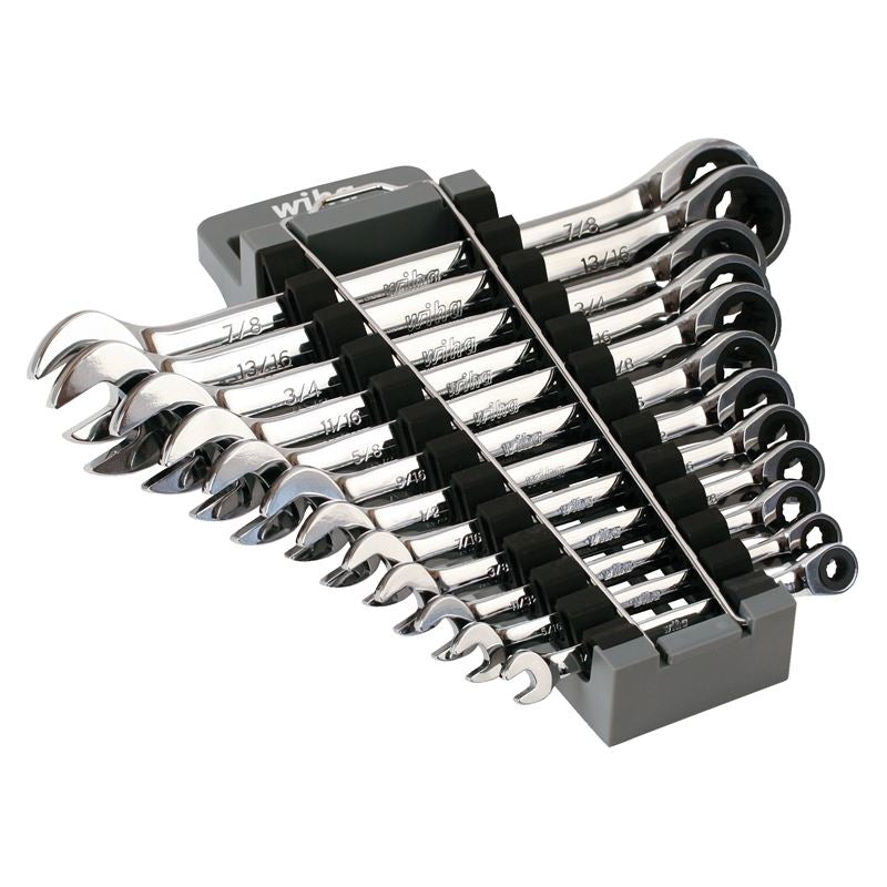 Wiha Combination Inch Ratchet Wrenches 12 Piece Set