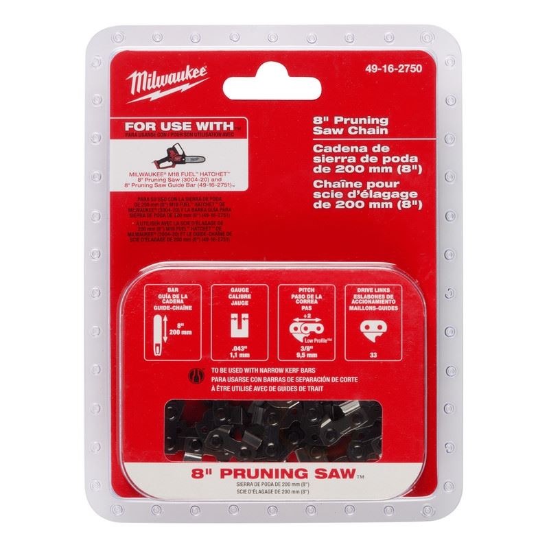 Milwaukee 49-16-2750 8in Pruning Saw Chain
