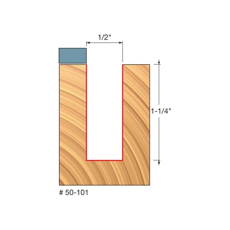 Freud | 50-101 1/2 (Dia.) Top Bearing Flush Trim Bit