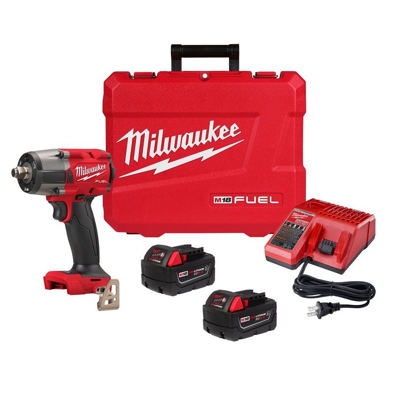 Milwaukee 2962-22R M18 FUEL 1/2in Mid-Torque Impact Wrench w/ Friction Ring Kit