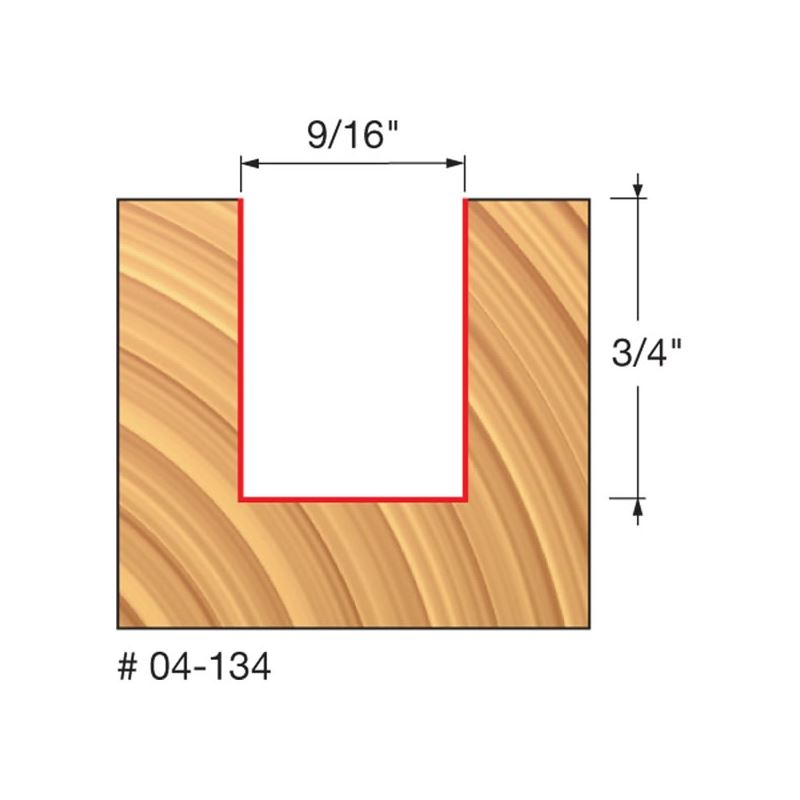 Freud | 04-134 9/16 (Dia.) Double Flute Straight Bit