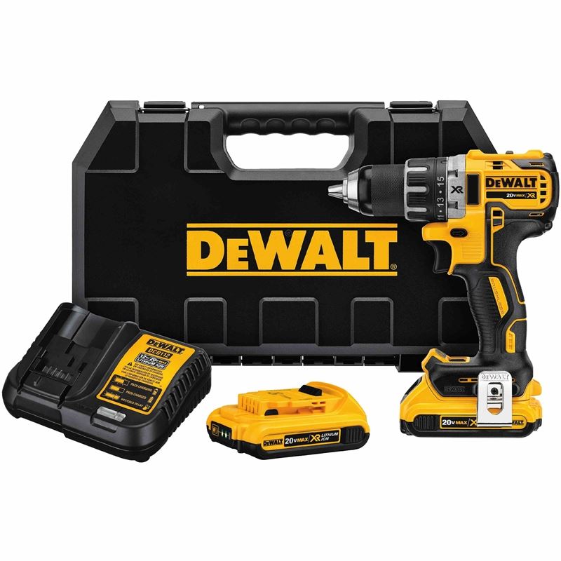 DEWALT DCD791D2 20V MAX* XR® Li-Ion Brushless Compact Drill / Driver Kit