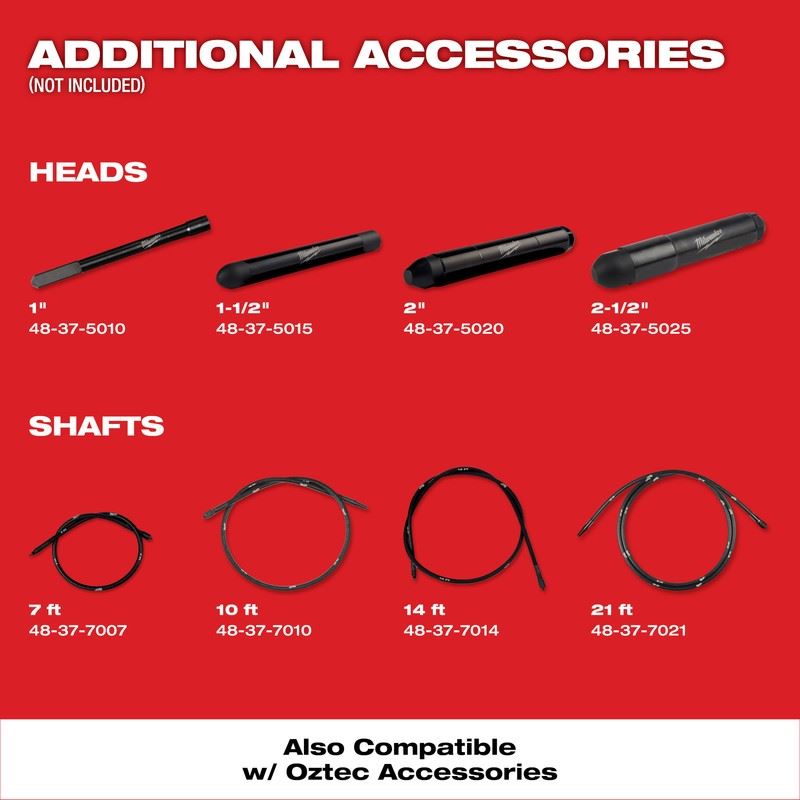 Milwaukee MXF370-2XC Concrete Vibrator Kit