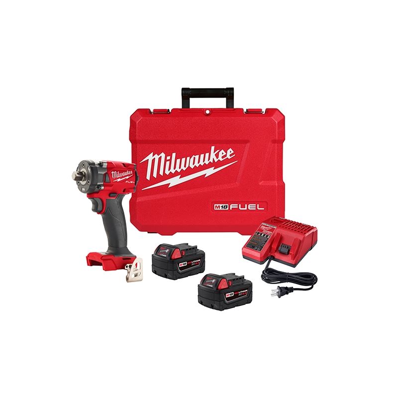 Milwaukee 2855P-22 M18 FUEL 1/2 Compact Impact Wrench w/ Pin Detent Kit