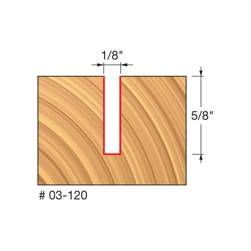 Freud | 03-120 1/8 (Dia.) Single Flute Straight Bit