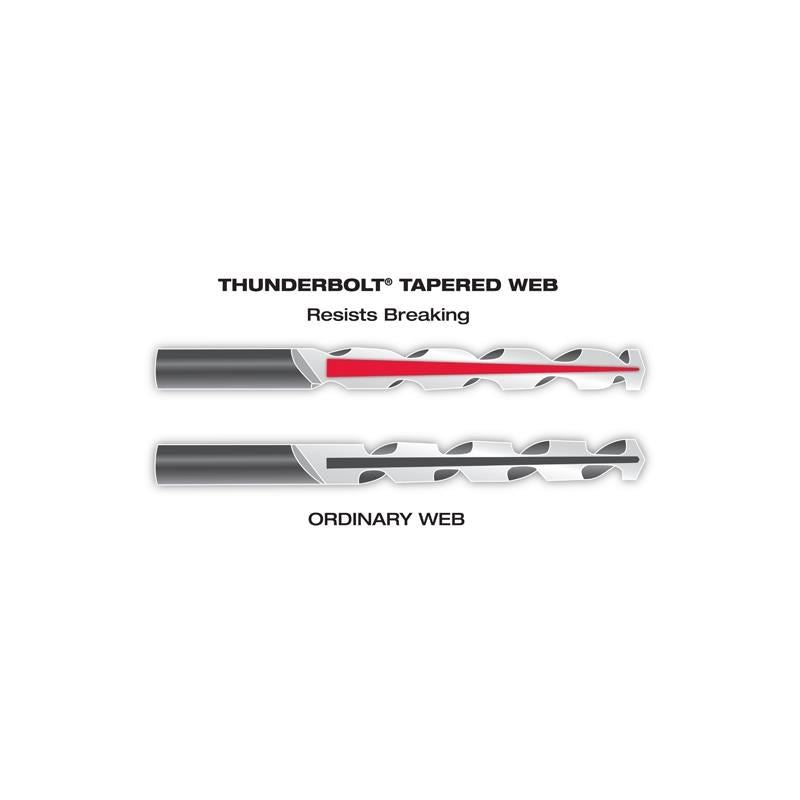 Milwaukee 48-89-2734 7/16"" Thunderbolt Black Oxide Drill Bit