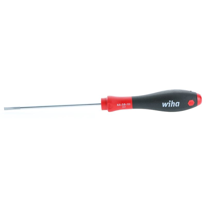 Wiha SoftFinish Slotted Driver 3.0 x 100mm