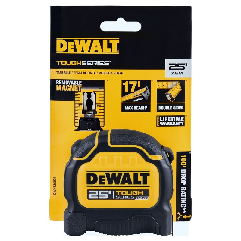 DEWALT DWHT36925S TOUGHSERIES 25 FT. TAPE MEASURE