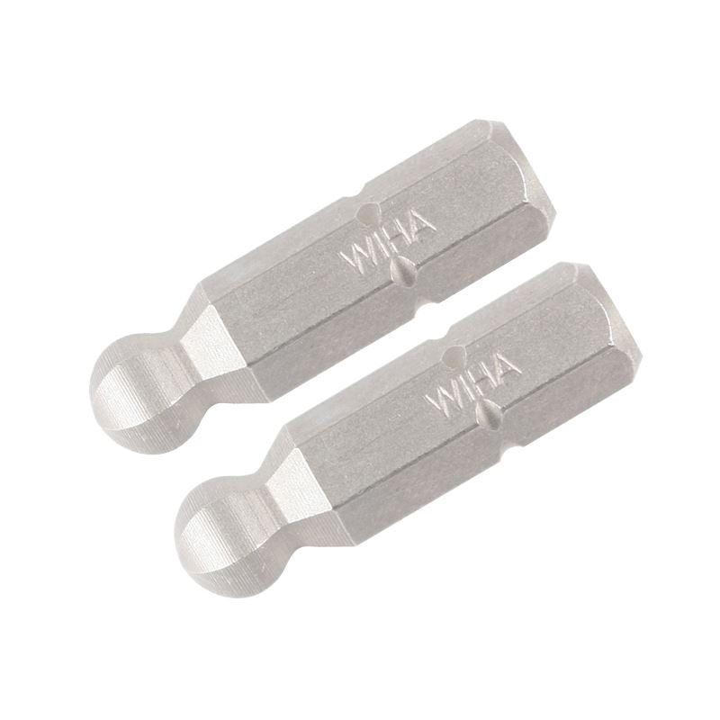 Wiha Ball End Hex Inch Insert Bit 3/16in Pack of 2 Bits